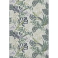 thumbnail image 2 of Addison Rugs Mayfield Premium Machine Washable Transitional Floral Aloe Rectangle Rug, 2'6" X 3'10" Machine Washable Transitional Floral Aloe Oversized Sherpa Throw Blanket, 2 of 7