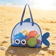 thumbnail image 4 of Yannianjz Large Capacity Beach Toy Storage Bag Mesh Sand Toy Tote For Kids Outdoor Play Portable Drawstring Carry Bag For Shovels Buckets Seashells Swimming Gear, 4 of 6
