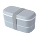 thumbnail image 1 of Lonchera, cajas Bento de material de grado alimenticio, caja de conservación para refrigerador y microondas, lonchera infantil con divisiones de doble capa, cubiertos, 1 of 2