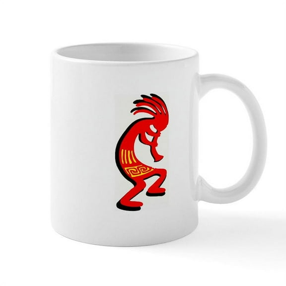 CafePress - KOKOPELLI Mugs - 11 oz Ceramic Mug - Novelty Coffee Tea Cup