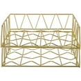 thumbnail image 4 of Desktop File Organizer Metal Stackable Letter Tray Paper Holder Rack, 2 Pack, Gold, 4 of 6