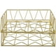 thumbnail image 5 of Organizador de archivos de escritorio, bandeja de metal apilable para cartas, soporte de papel, paquete de 2, dorado Xemadio WRQX-146-2, 5 of 7