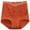 A Red, variant on Womens High Waist Briefs, Seamless Underwear Cotton Breathable Tummy Control Comfort Shaping Panties Red 2XL