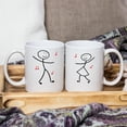thumbnail image 4 of HiiKaa Coffee Mug Sets for Couples-Funny His & Her Gifts-Husband and Wife Anniversary Presents-Mr and Mrs Wedding or Engagement Gift,White, 4 of 7