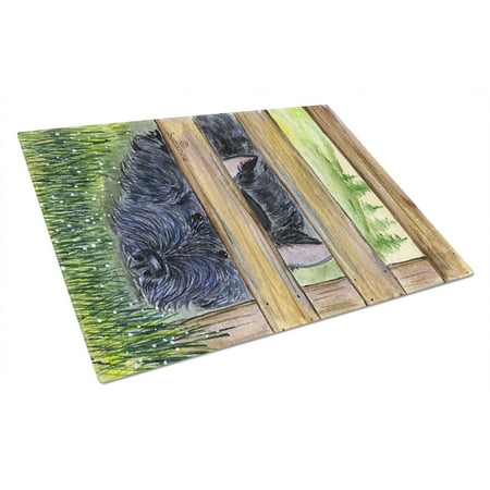 

Caroline s Treasures Scottish Terrier Glass Cutting Board Large