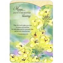 Designer Greetings One of a Kind Blessing: Yellow Flowers Religious / Inspirational Birthday Card for Mom