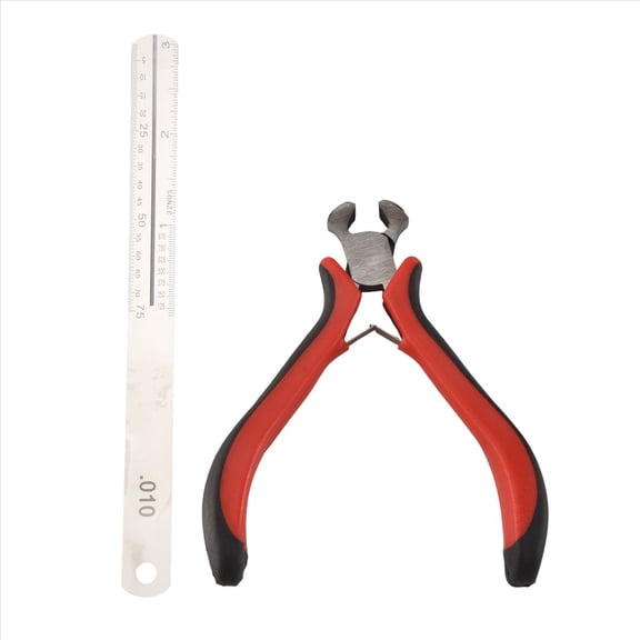 1Set Guitar Fret Puller Fretboard Steel Plate Kit Ground Flush Pliers String Cutter For Guitar Parts Accessories,1* Fret Puller 1* Steel Plate