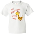 thumbnail image 3 of Inktastic My Meemaw Loves me- cute giraffe Youth T-Shirt, 3 of 5