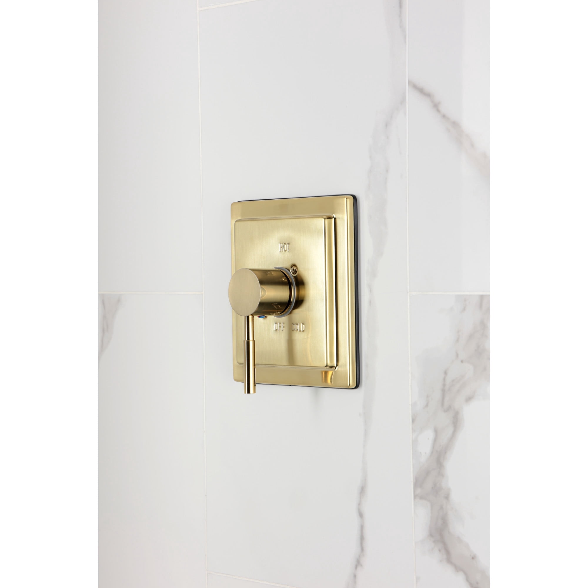 Kingston Brass KB8657DLTO Concord Single-Handle Pressure Balanced Tub Faucet in Brushed Brass