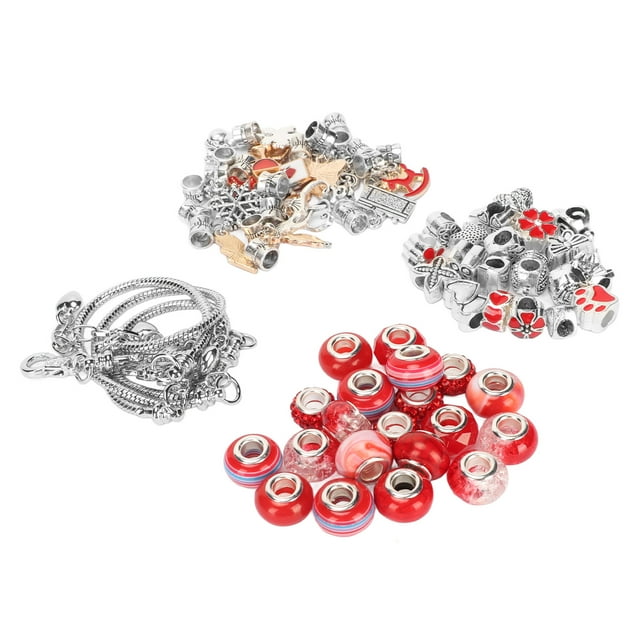 Bracelet Making Kit, Simple Operation Exquisite Fine Workmanship DIY Bracelet Kit For Home Purple,Pink,Blue,Red