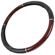 Motor Trend Premium 18 Inch Heavy-Duty Truck Wooden Steering Wheel Covers, Automotive Accessories