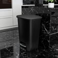 thumbnail image 4 of 80 Quarts / 20 Gallon Step-On Kitchen Trash Can with Foot Pedal, Black Plastic Garbage Bin, 4 of 6
