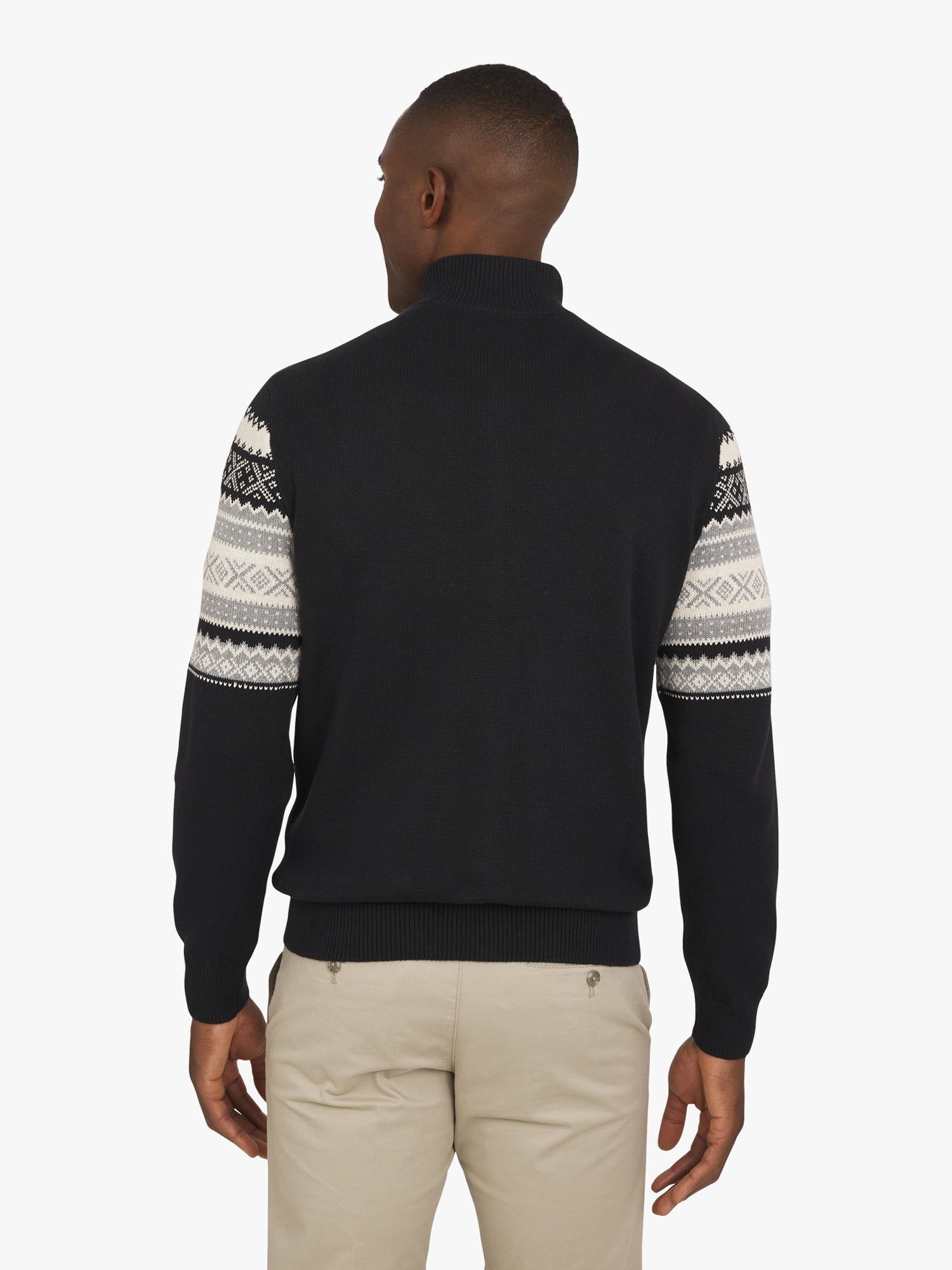 Chaps Men's & Big Men's Fairisle Full Zip Sweater, Sizes S-3XL