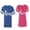 Men Royal / Women Pink, variant on King & Queen Color Matching Couple Cotton Jerseys (Men Royal / Women Green) (Men XXL / Women M)
