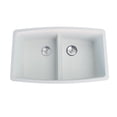 thumbnail image 1 of A&E Bath and Shower Bluva 33 In. Granite Double Bowl Kitchen Sink In White, 1 of 1