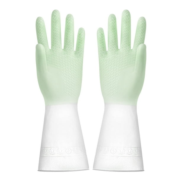 Guantes de Limpieza de Goma, Diseño Antideslizante, Puños Elásticos Cómodos, Reutilizables para Cocina, Baño, Lavandería y Limpieza Del Hogar, Material Duradero, Juego de 1 Par
