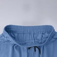 thumbnail image 4 of Fewfanhot Men's Elastic Waist Denim Shorts, Light Wash Relaxed Fit Casual Jean Shorts with Front Pockets, M-3XL, 4 of 7
