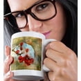 thumbnail image 2 of 3drose, Frozen Winter Berries Grunge, 11oz Magic Transforming Mug, 2 of 7