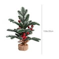 thumbnail image 3 of Christmas Tree 11.8inch Artificial Christmas Trees Mini Christmas Trees Artificial Table Top Little Xmas Decorations with Holiday Ball Ornaments Red Berry Pinecone for Home Party Xmas Decor, 3 of 7