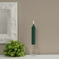 thumbnail image 2 of ROOT Candles Unscented Smooth Collenette Taper Candles, 7-Inch Tall, Box of 4, Color: Dark Green, 2 of 2