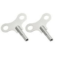 thumbnail image 1 of Uxcell 2 Pcs Llave de Reloj para Enrollar, Diámetro de Agujero de 3.8mm, Llaves de Reloj de Acero de 52mm de Largo para Reparación de Cadena de Alarma Mecánica, Tono Plateado, 1 of 6