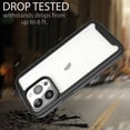 thumbnail image 6 of CoverON For Apple iPhone 13 Pro Max Phone Case, Military Grade Full Body Rugged Slim Fit Clear Cover, Black, 6 of 9