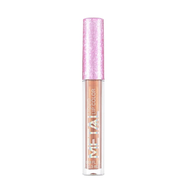Brillo de labios HUOGUO, líquido metálico, nacarado, de larga duración, 2,5 ml