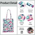 thumbnail image 3 of Texture Leopard Canvas Tote Bag Cheetah Print Animal Pattern Fashion Vintage Classic Cute Cartoon Abstract Aesthetic Reusable Eco-Friendly Foldable Tote, 3 of 6
