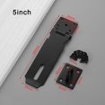 thumbnail image 4 of Stainless Steel Door Padlock Hasp Kit Anti Theft Folding Lock Buckle Plate Hitch, 4 of 4