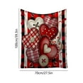 thumbnail image 3 of Kugisaki Valentine's Day Decoration Home Valentine's Day Throw Blanket Lightweight Ultra Soft Flannel Blanket Warm Cosy Fuzzy Throw Blanket for Sofa and Bed 27.5x39.3in, 3 of 6