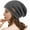 Dark Gray, variant on Slouchy Black Beanies Hat for Women and Men, Winter Warm Thick Fleece Lined Skull Cap