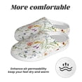 thumbnail image 6 of Disketp Wildflower Watercolor Women's Men's Slippers Plush Slip-On House Slipper for Winter Indoor Soft Cushion Non-slip Fluffy Slides Slippers-11, 6 of 7