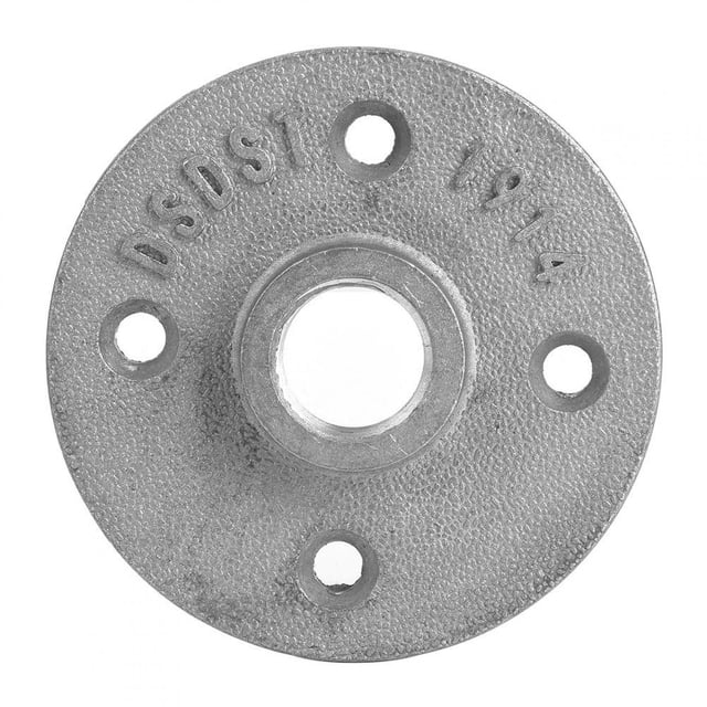 Base De Novia De Estante 10PCS DN15 1/2in Brida De 4 Agujeros Base Brida De Piso Aleación De Aluminio Estante Roscado Base De Fijación Accesorios De Tubería ANGGREK Otros