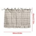 thumbnail image 3 of Handmade Farmhouse Oven Skirt, Handmade Oven Skirts Curtain Cover, Effortless Install, Hide Clutter for Stove Washer, Tabs & Ruffled Trim, 23.6*17.7In Khaki, 3 of 7