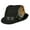 Black, variant on Fedora Hat - Wool-felt w/ Satin Ribbon Bow & Feather - Black - HT-AHA51777BK