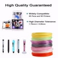 thumbnail image 3 of SHELLTON 20 Colors 3D Printing Pen PCL Filament Refills, 1.75mm PCL Filament, Each Color 16.4 Feet, Total 328 Feet Lengths, High-Precision Diameter Filament, Non-Toxic Non-Clogging for Kids, 3 of 8