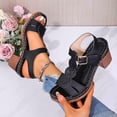 thumbnail image 4 of MKLEKYY Sandalias de Plataforma para Mujer, Cómodas Sandalias Casuales Con Tiras Anchas, Transpirables, Con Punta Abierta, para Caminar En La Playa, Verano, Primavera y Otoño., 4 of 4