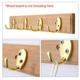 thumbnail image 4 of 5pcs Wall Hooks Zinc Alloy Hook Caps Coat Key Towel Wall Bathroom DIY Hanger w Screws Gold Tone, 4 of 7