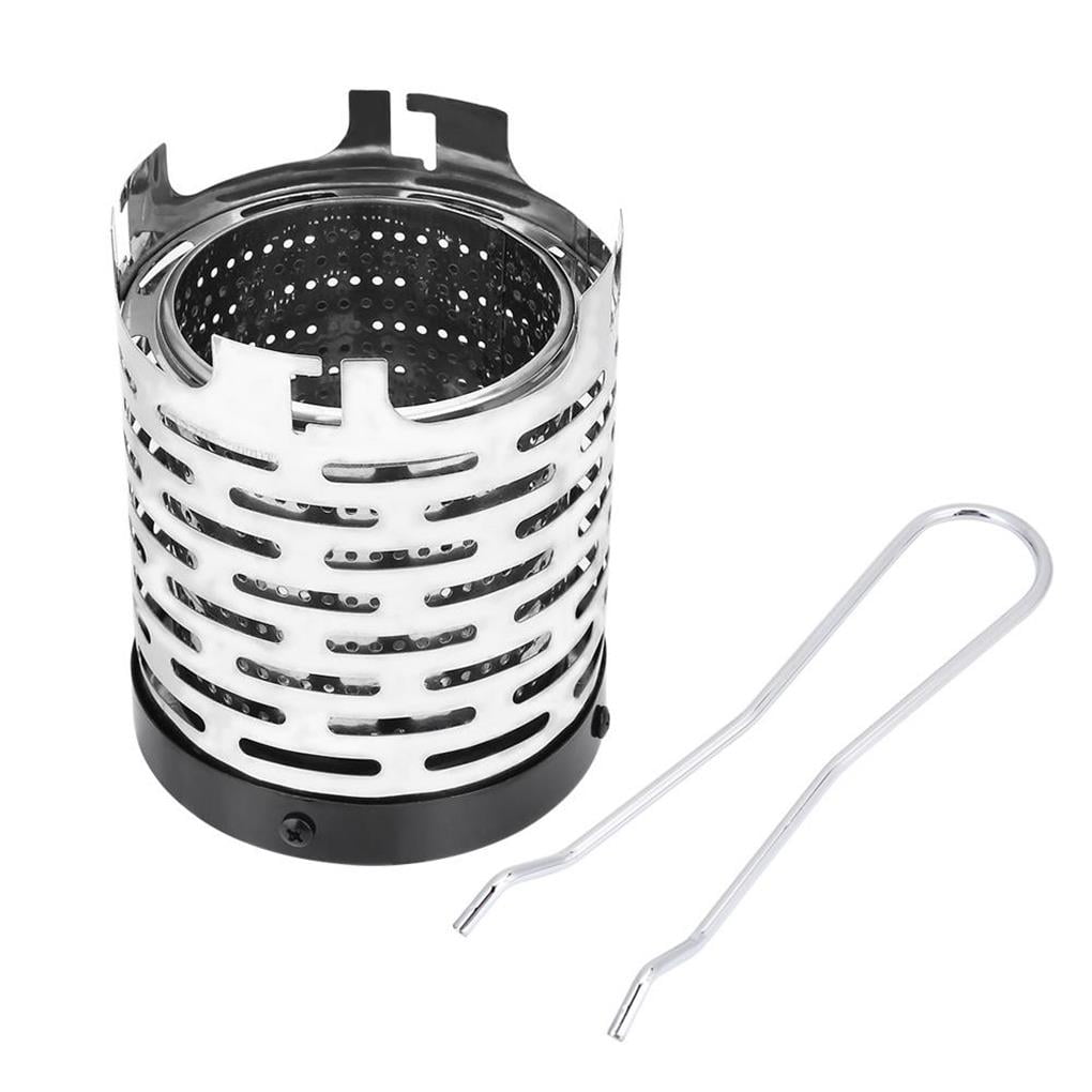 Portable Mini Outdoor Folding Metal Heating Gas Stove Cover Camping Hiking Accessory