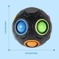 thumbnail image 2 of Rainbow Puzzle Ball Con 11 Colores Magic Rainbow Ball 3D Speed Cube Ball Alivio Del Estrés Top Rainbow Ball Desarrollo Sensorial Puzzle Ball Para Niños Adultos Muyoka Hogar, 2 of 7
