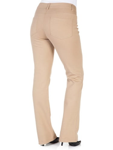 faded glory women's ponte bootcut pants petite