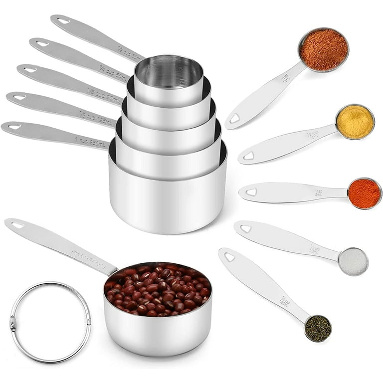 2lbDepot 1/4 Cup Measuring Cup, Premium 18/8 Stainless Steel Metal,  Stackable & Nesting, Accurate Measuring Cup Design for Dry & Liquid  Ingredients