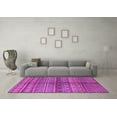 thumbnail image 3 of Ahgly Company Indoor Square Solid Purple Modern Area Rugs, 3' Square, 3 of 4