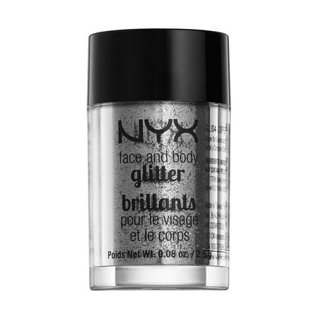 NYX Professional Makeup Face & Body Glitter Silver - 0.08oz