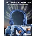 thumbnail image 3 of FrSara Portable Neck Fan with LED Display, 5200 mAh Bladeless Neck Fan for Indoor and Outdoor Travel, USB Rechargeable Wearable Personal Fan, 3 Speed Adjustable, Women's Neck Fan, 3 of 7