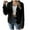 Black, variant on Women's Cardigan Pearl Button Sweater for Autumn and Winter with Four Button Closure