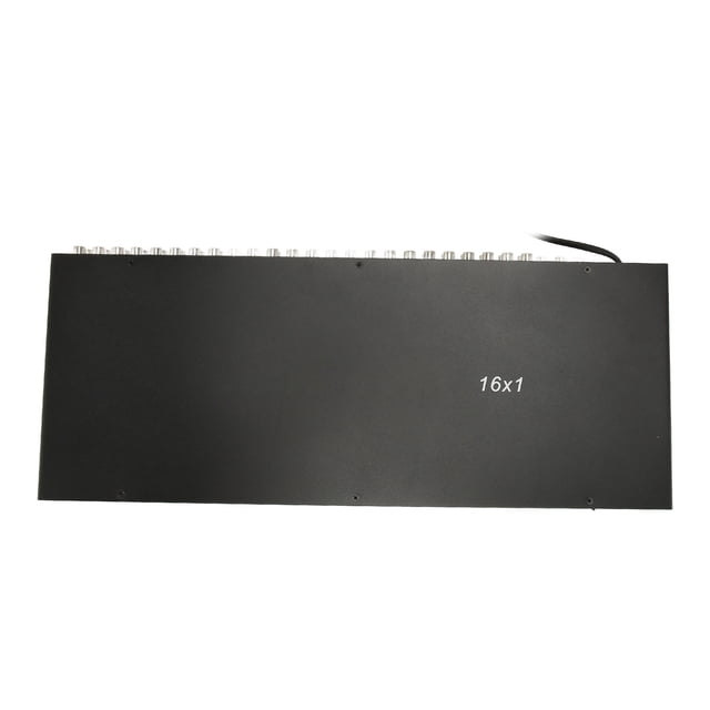 16 In 1 Out Sound Video Switcher, 16 Way Sound Video Switcher StableStereo Selector Switch for Home Theater TV Teaching Systems, Audio Selector Box Conferences Plug and Play