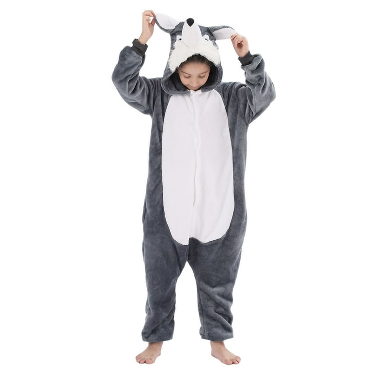 Kids Dog Costumes Animal Onesie Cosplay for Boys Girls Halloween