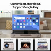 Apolosign PackGo 27 Portable Smart Touchscreen TV, 1080P FHD Briefcase Style Monitor with 6-Hour Battery, Android OS, 90° Rotation, 40W Speakers for Camping, Gaming and Outdoor Events, White