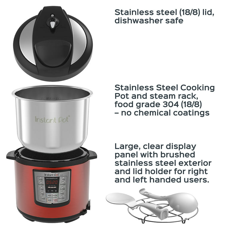 Instant Pot LUX Mini 6-in-1 Multi-Use Pressure Cooker - 3 qt - Silver
